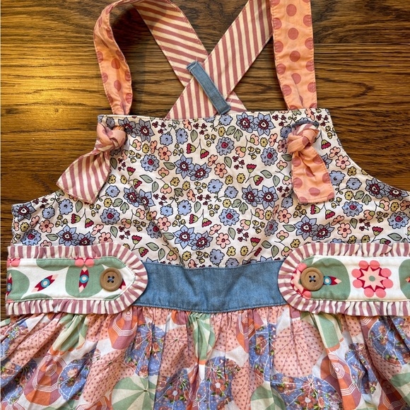 Matilda Jane Kids Parasol Floral Printed Knot Top 8-10 - Picture 2 of 16